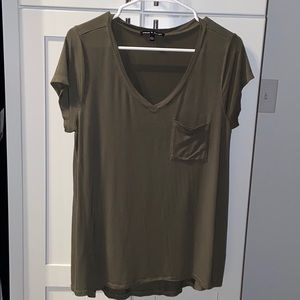 Army Green Soft Short Sleeve Tshirt